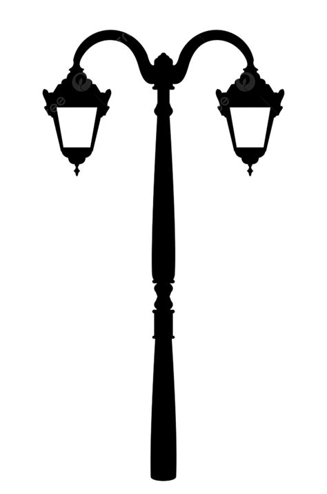 Lamp Post Silhouette Png Transparent Retro Style Lamp Post Silhouette