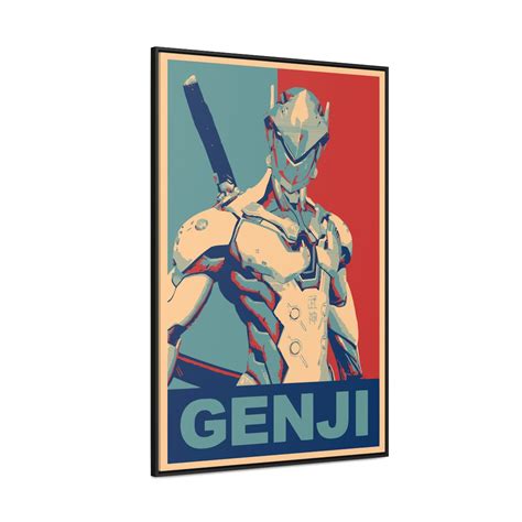 Overwatch Genji Poster Canvas Propaganda Overwatch 2 Genji