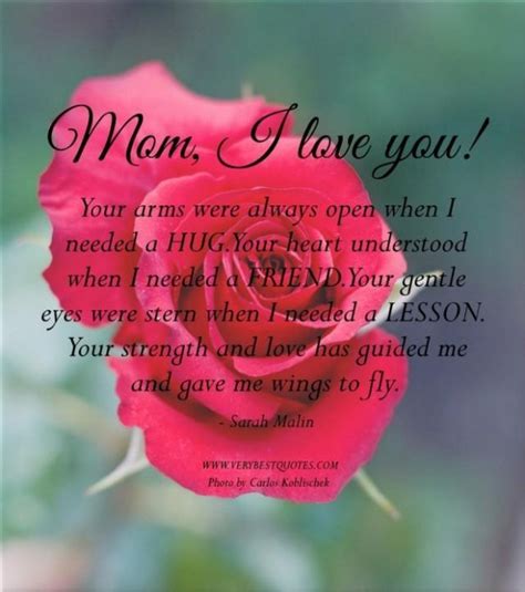 After all, how do you sum up in words your appreciation for the women in your life who gave birth, work tirelessly (without pay!) to raise tiny. Mom i love you quotes quotes about mothers mothers day ...