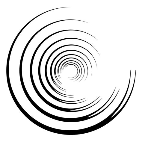 Abstract Concentric Circle Spiral Swirl Twirl Element Circular And