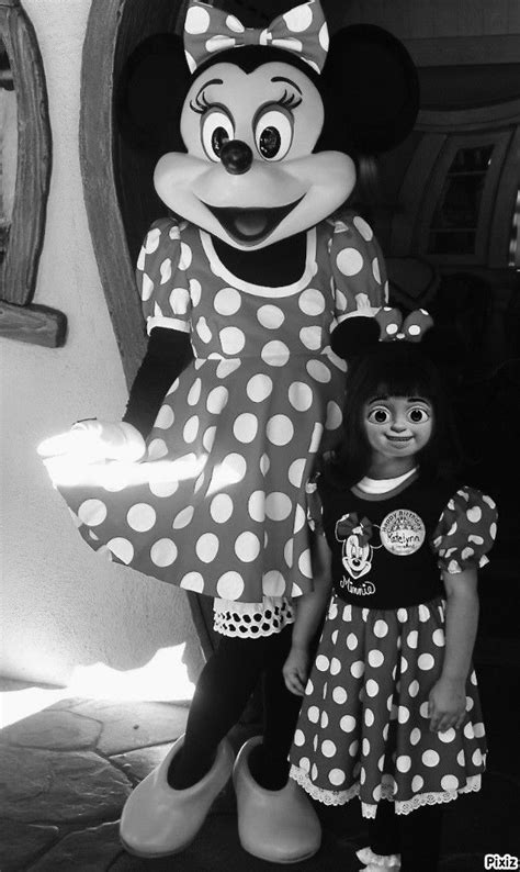 Boo Dressed As Minnie Mary Is A Real Girl Photo For Halloween Without Color Em 2022