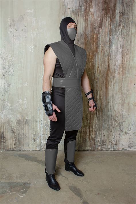 Mortal Kombat Cosplay Costume Smoke Costume With Vest And Etsy