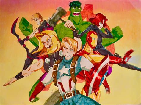 The Avengers Anime By Artfrog75 On Deviantart