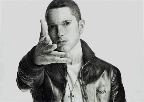 Eminem Drawing By Robert Parkin Fine Art America