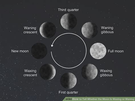 How To Tell Whether The Moon Is Waxing Or Waning 9 Steps
