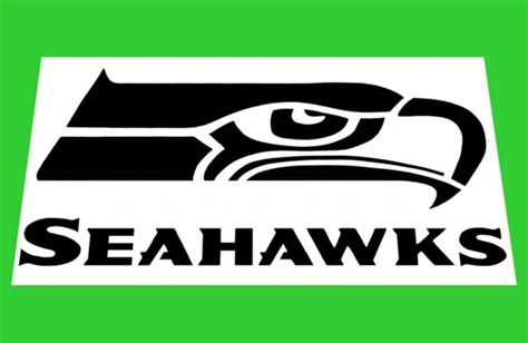 Nfl Seattle Seahawks Logo W Font Stencil Free Usa Sandh 9 X 45