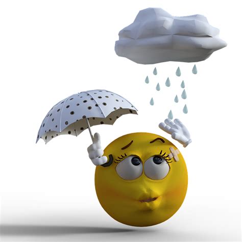Smiley Emoticon Rain Free Image On Pixabay