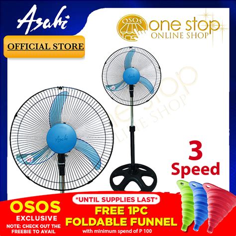Asahi Original Power Fan Electric Fan L Stand Fan 16 With Thermal Cut