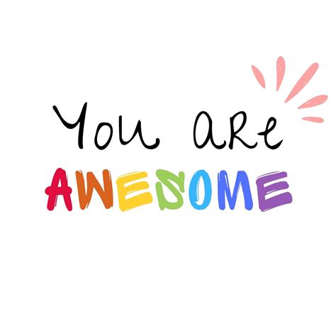 You Are Awesome Sticker For Ios And Android Giphy Clip Art Library