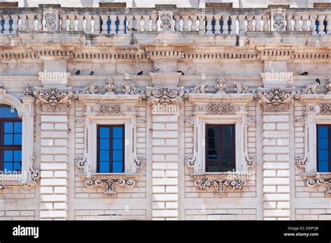 Ornate Baroque Facade Of Palazzo De Hi Res Stock Photography And Images