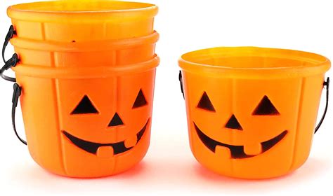 Halloween Trick Or Treat Pumpkin Bucket Pumpkin Pails With