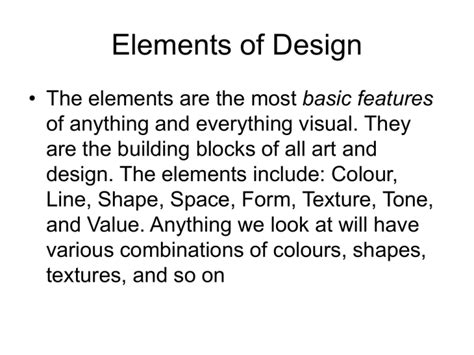 Elements And Principles Of Design