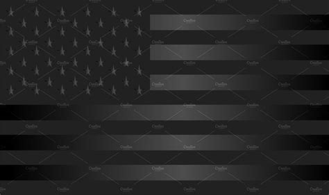 Usa Flag American Flag Vector Black Graphics ~ Creative Market