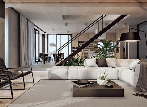 Home decor interior design natural materials Interior design with natural materials on Behance