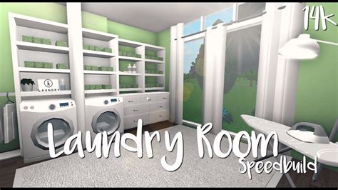 Roblox Bloxburg Laundry Room Speedbuild 20 Youtube Unique House