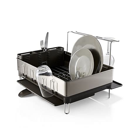 We've been testing dish racks since 2014, and we think the kitchenaid full size dish rack has the best balance of capacity and features. simplehuman Dish Rack Deluxe + Reviews | Crate and Barrel ...