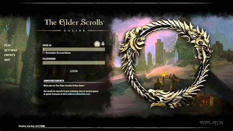 The Elder Scrolls Online Login Screen Main Theme 1080p Hd Youtube