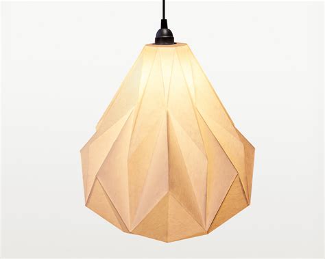 Origami Lampshade Kami Diy Paper Craft Template Lapa Studios