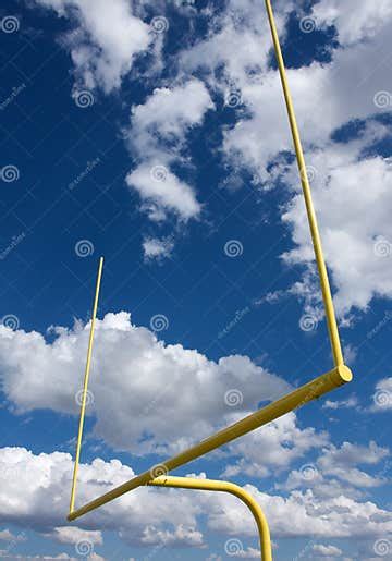 American Football Field Goal Posts Stock Photo Image Of Athletics