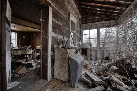 A Look Inside An Abandoned Cabin Built In The 1800s With Everything