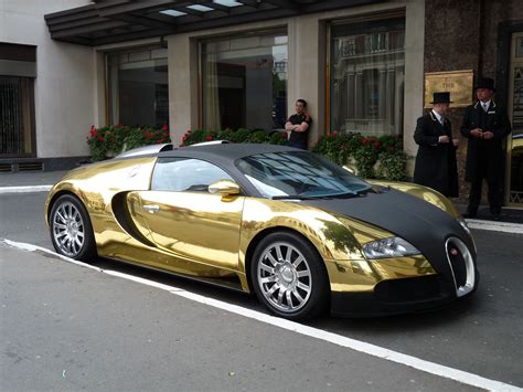 Gold Bugatti Veyron Gold Plated Bugatti Veyron I Saw In