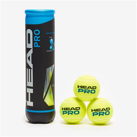Head Tournament Pro 4 Ball Tube Yellow Tennis Balls 571604