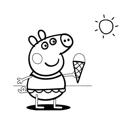 О, кто не слышал об этом современном мультсериале? Leuk voor kids - Peppa Big met een ijshoorntje