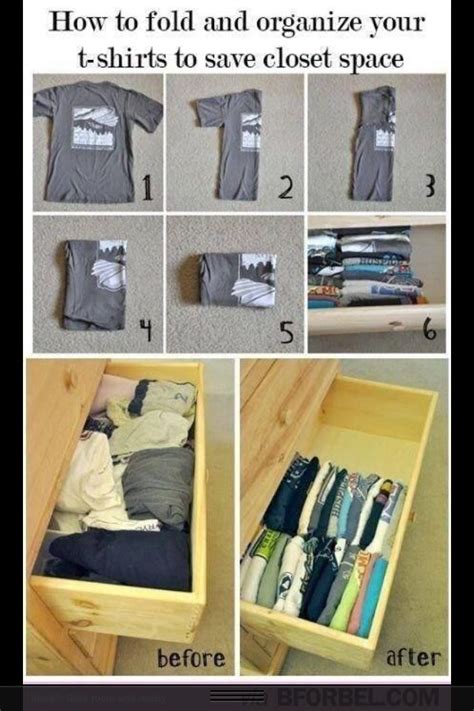 Do you own a lot of tank tops? Easy way to fold clothes | Save closet space, Home ...