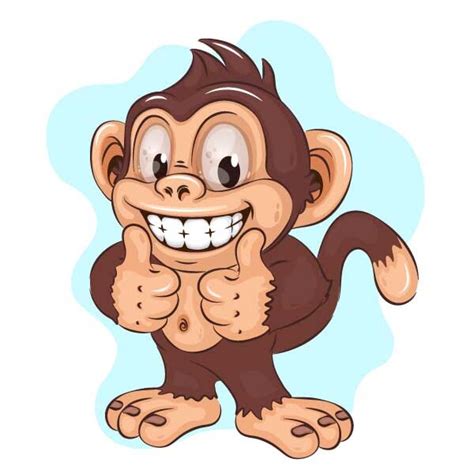 Artstation Thumbs Up Monkey Cartoon