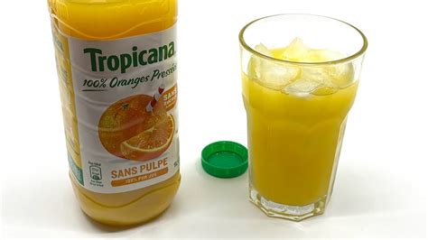 Tropicana 100 Orange 🍊 Juice Without Pulp Oranges Pressées Sans