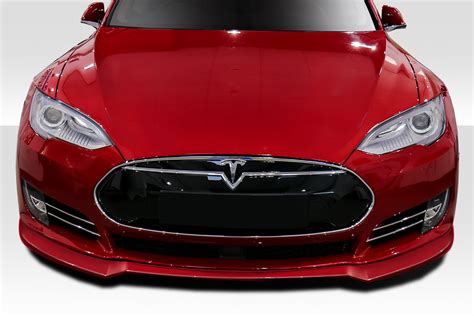2013 Tesla Model S 0 Fiberglass Front Lip Add On Body Kit 2012 2016