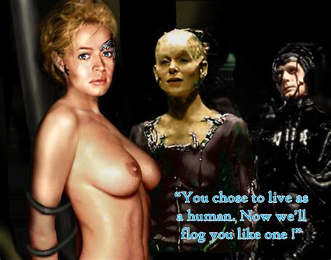 Post Alice Krige Borg Queen Jeri Ryan Seven Of Nine Star Trek Star Trek Voyager Borg Fakes