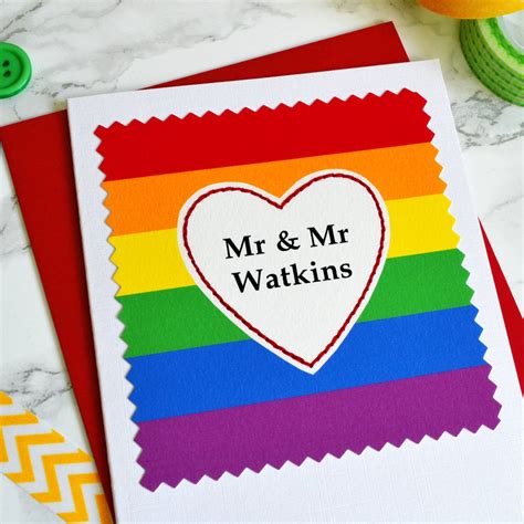 Rainbow Personalised Wedding Card By Jenny Arnott Cards And Ts