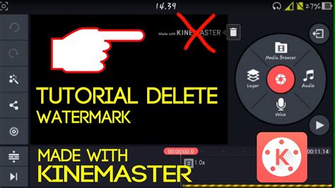 2 Tutorial No Root Delete Watermark Made With Kinemaster Youtube