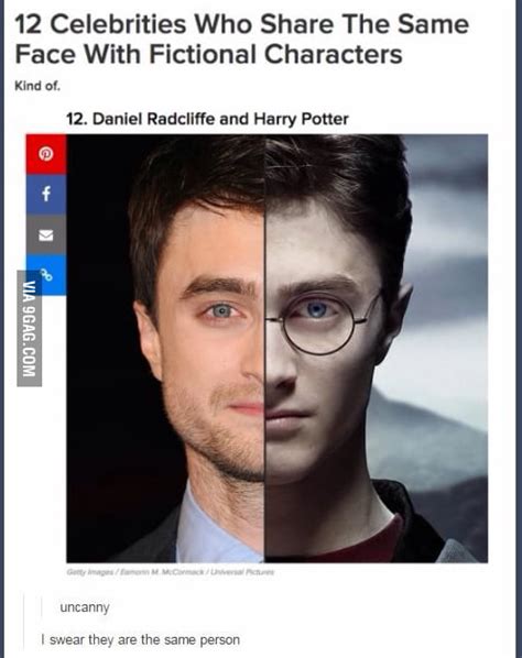 What Daniel Radcliffe Looks Exactly Like Harry Potter 9gag