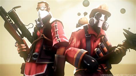 Team Fortress 2 Tf2 Pyro And Sniper By Viewseps On Deviantart