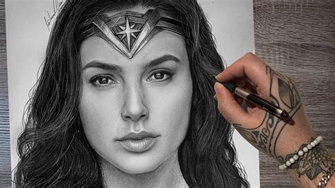 Drawing Wonder Woman Gal Gadot Youtube