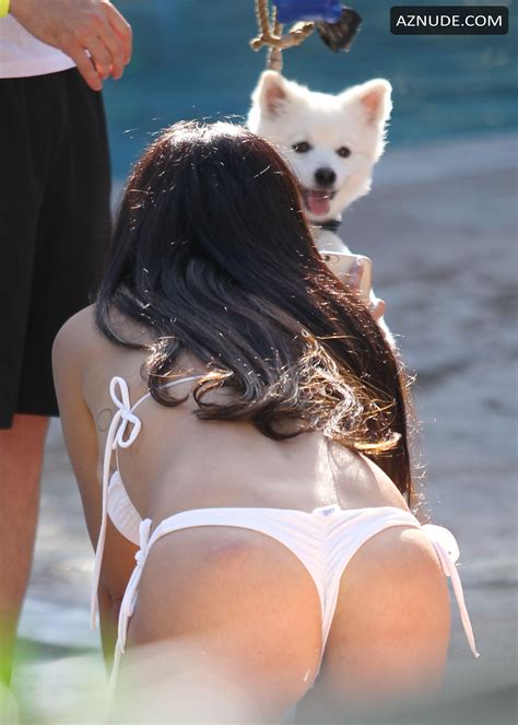 jackie cruz in a bikini at a pool in miami beach aznude