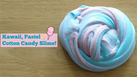 Pastel Cotton Candy Slime Recipe Youtube