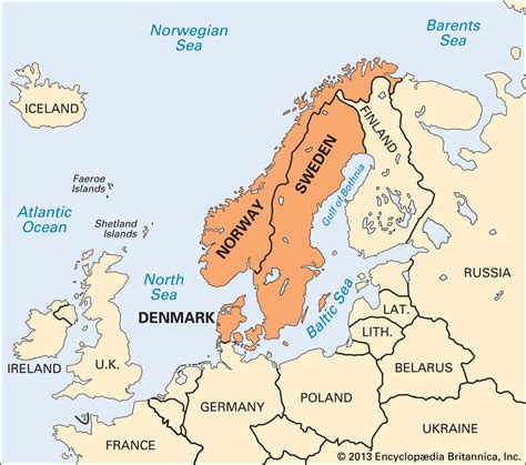 Scandinavia On World Map Draw A Topographic Map