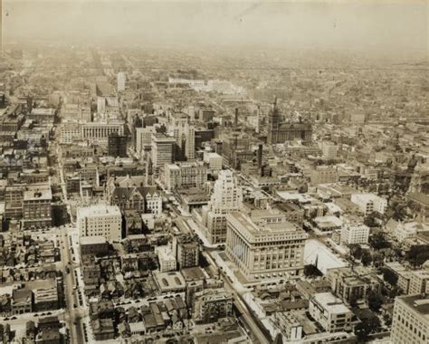 Aerial View Of Downtown Milwaukee Photograph Wisconsin Historical