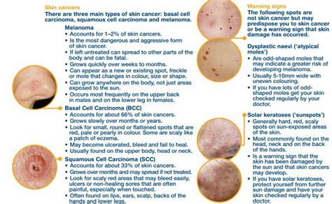Warning Signs Be Safe Be Aware Skin Cancer Pinterest