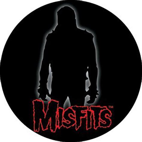 Misfits Silhouette Logo Button Rockmerch