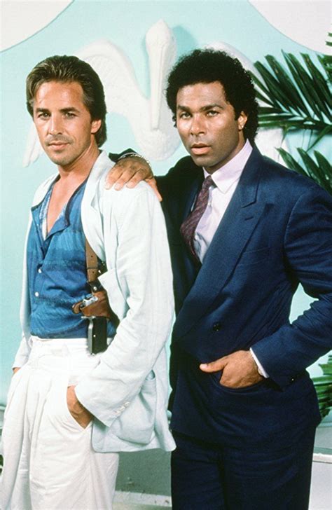 Don Johnson And Philip Michael Thomas In Miami Vice 1984 Don Johnson