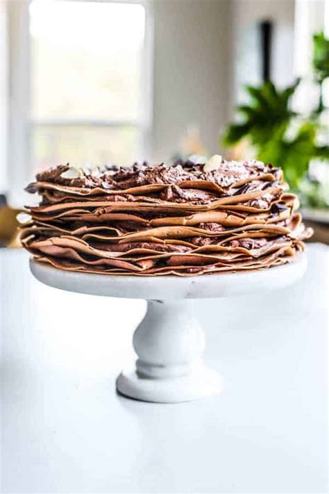 Easy And Delicious No Bake Chocolate Crepe Cake This Mess Is Ours