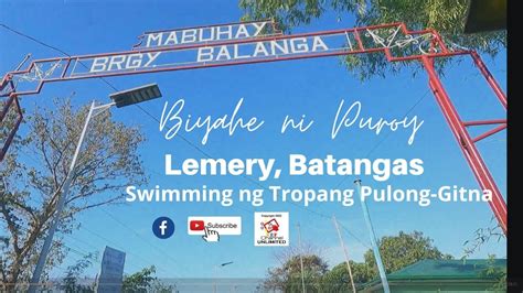 Biyahe Ni Puroy Brgy Balanga Lemery Batangas Swimming Ng Tropang