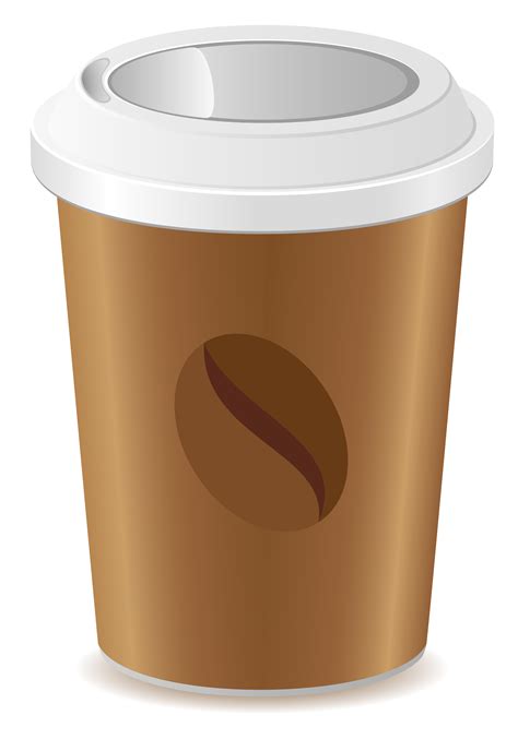 Paper Cup With Coffee Vector Illustration 489340 Vector Art At Vecteezy