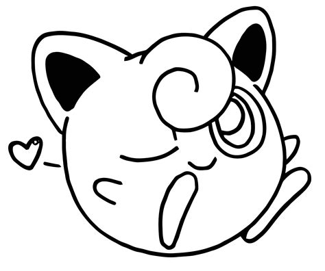 Pokemon Jigglypuff Coloring Page Pokemon Jigglypuff Coloring Pages At