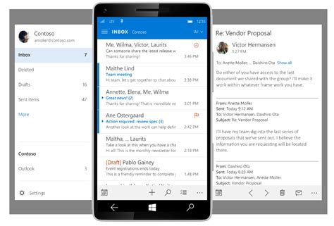 The Upcoming Outlook Mobile App For Windows 10 Looks
