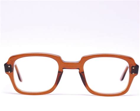 vintage 1960 s brown uss eyeglasses retro collectable rare 2236 etsy
